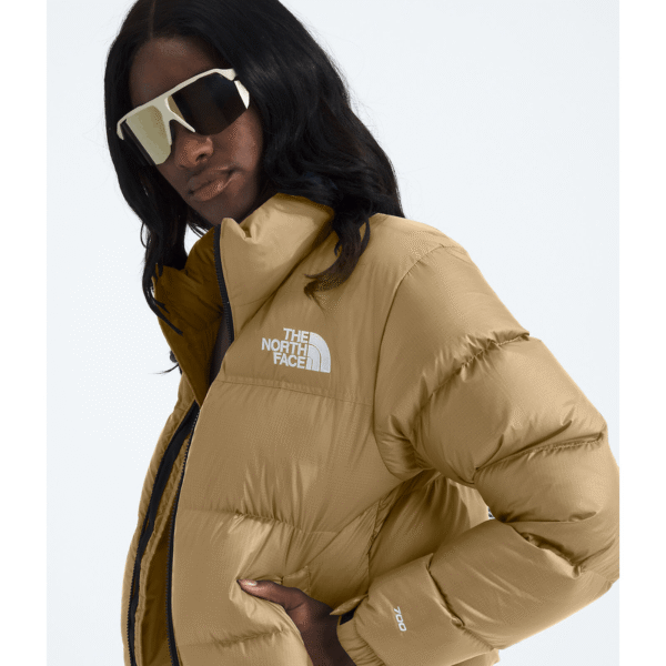 Women’s khaki Space 1996 Retro Nuptse Jacket1 (1)